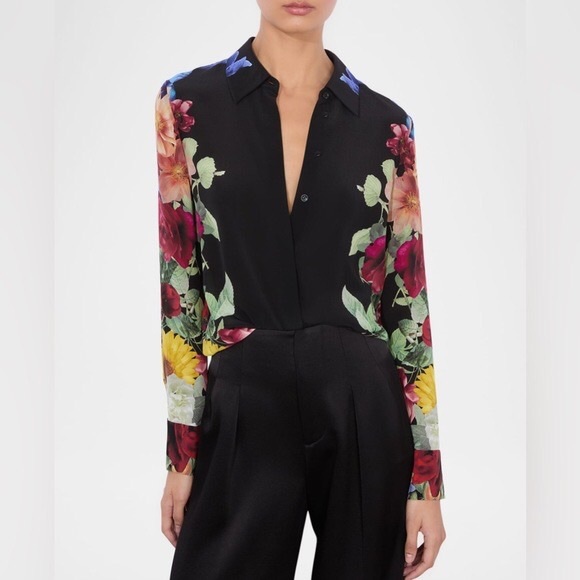 Tops - Alice + Olivia Brady Button-Front Top.